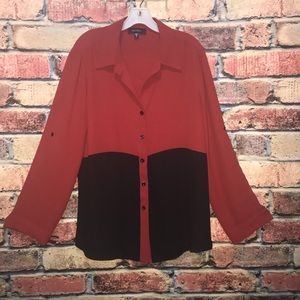 Karen Kane Color Block Blouse